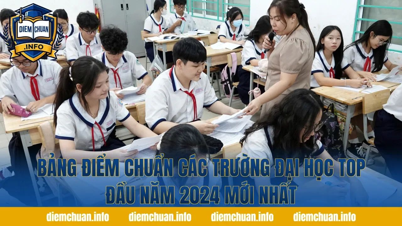 Bảng điểm chuẩn các trường đại học top đầu năm 2024 mới nhất