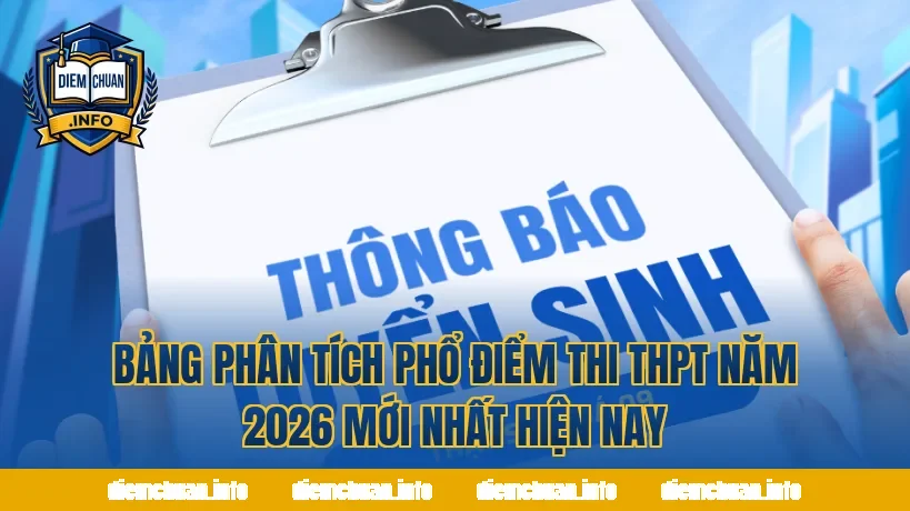 Bảng phân tích phổ điểm thi THPT năm 2026 mới nhất hiện nay