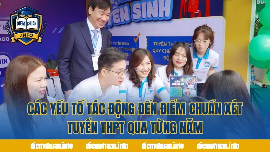 Các yếu tố tác động đến điểm chuẩn xét tuyển THPT qua từng năm
