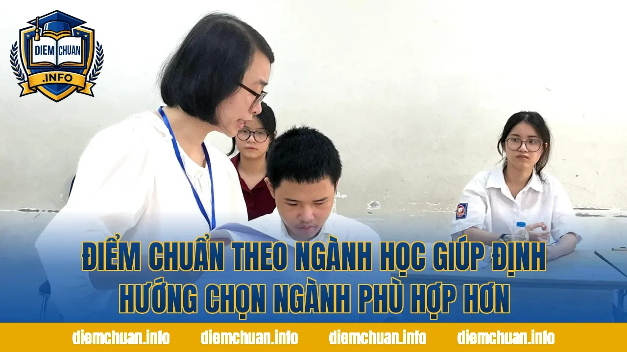 Điểm chuẩn theo ngành học giúp định hướng chọn ngành phù hợp hơn