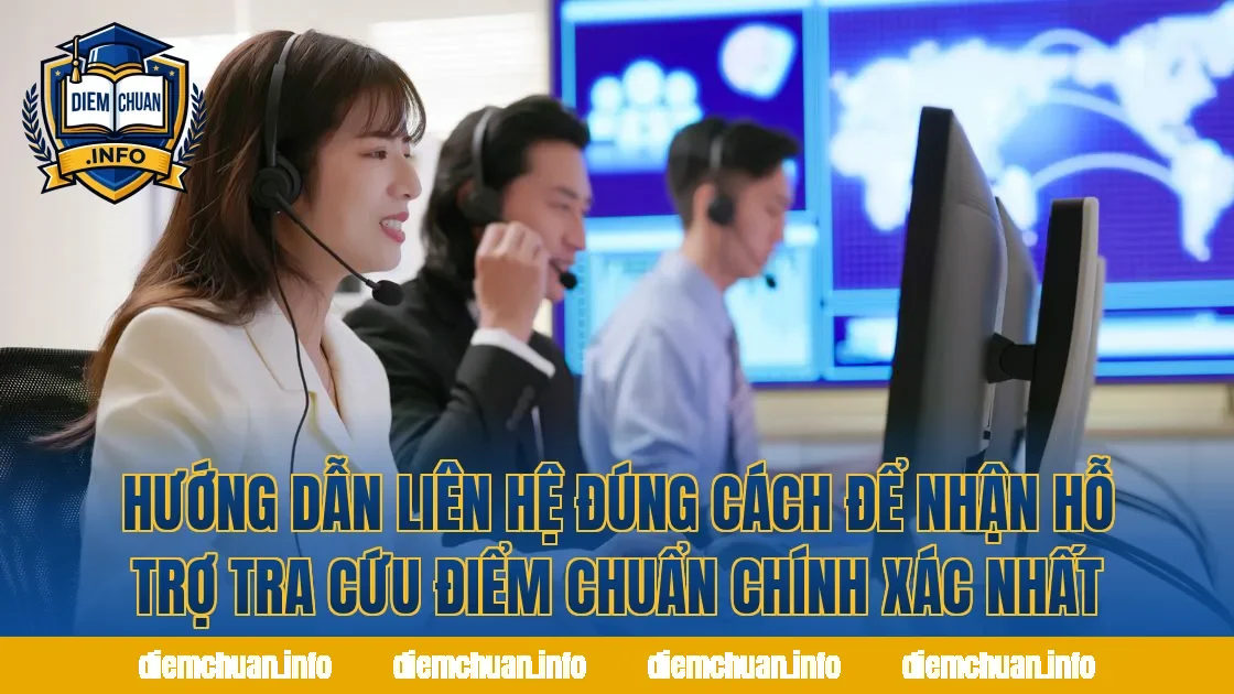 Hướng dẫn liên hệ đúng cách để nhận hỗ trợ tra cứu điểm chuẩn chính xác nhất