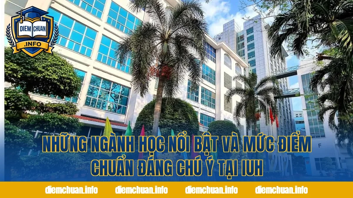 Những ngành học nổi bật và mức điểm chuẩn đáng chú ý tại IUH