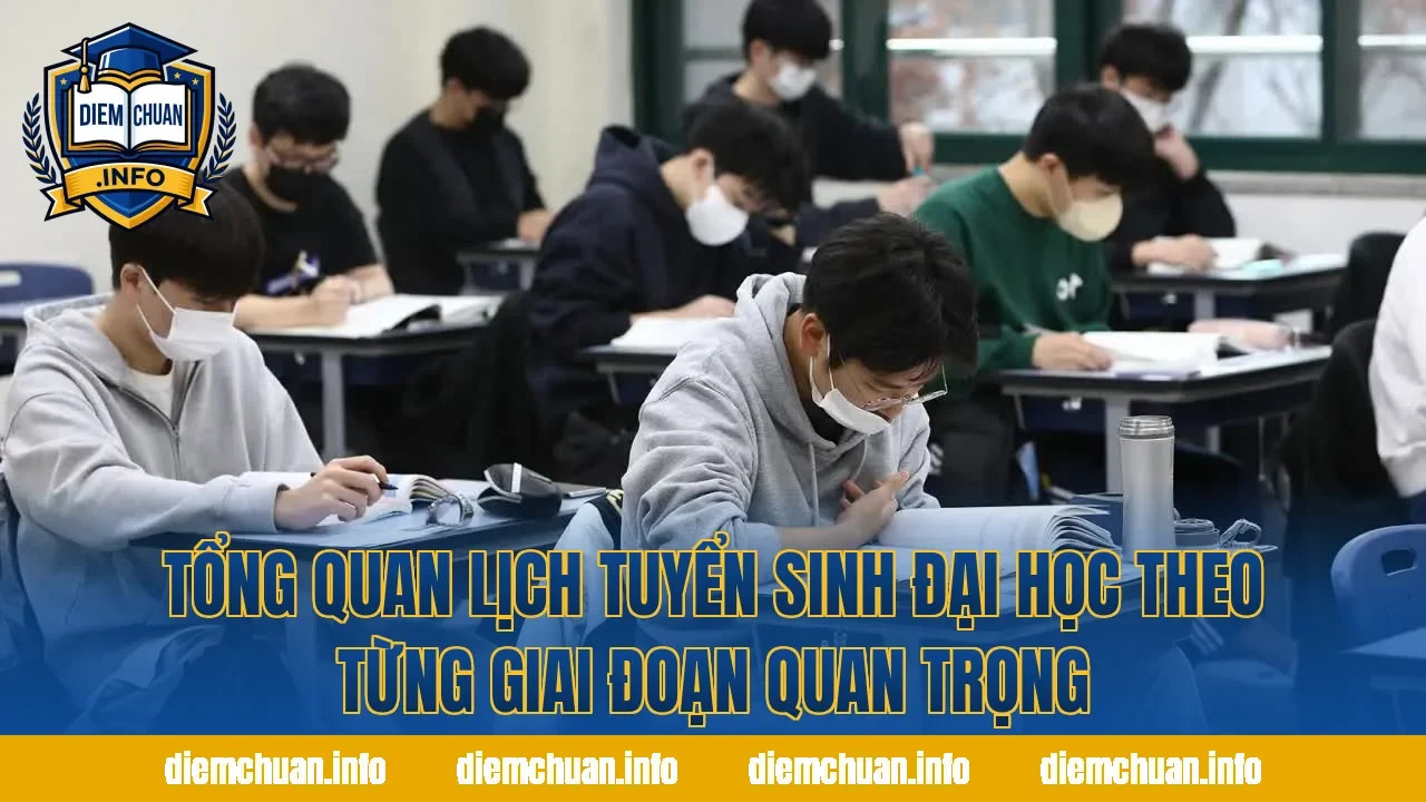 Tổng quan lịch tuyển sinh đại học theo từng giai đoạn quan trọng