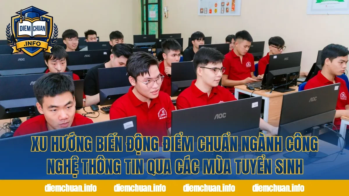Xu hướng biến động điểm chuẩn ngành Công nghệ thông tin qua các mùa tuyển sinh