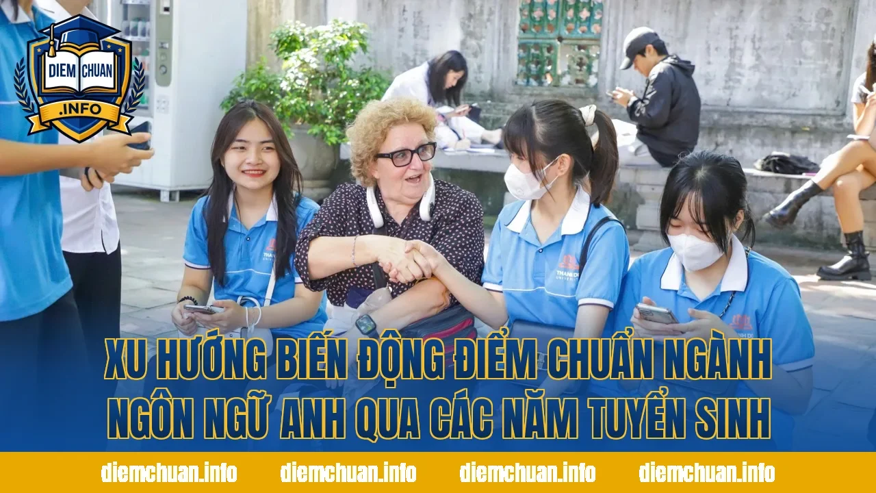 Xu hướng biến động điểm chuẩn ngành Ngôn ngữ Anh qua các năm tuyển sinh